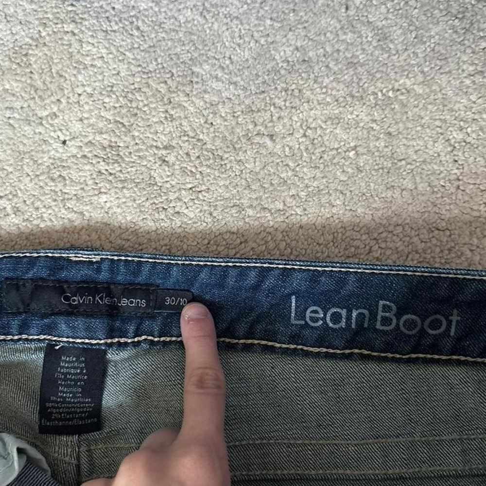 y2k 2000s calvin klein studded bootcut‎ jeans - Picture 7 of 7